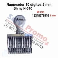 Numerador Manual Shiny 10 Digitos 5 mm N 310